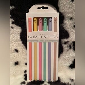 6 Count Kawaii Cat Pens NWT